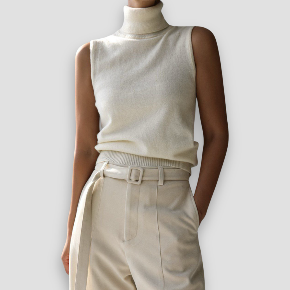 Badhie | Women’s Sleeveless Turtleneck & Cardigan Set