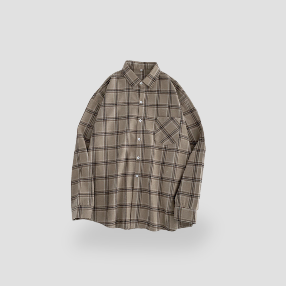 Badhie | Women's Oversized Plaid Flannel Shirt