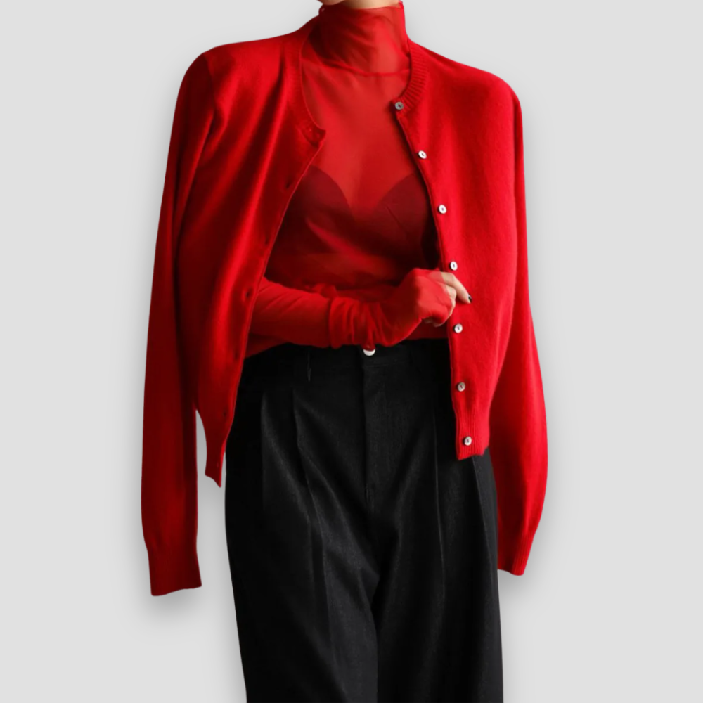 Badhie | Women’s Sleeveless Turtleneck & Cardigan Set