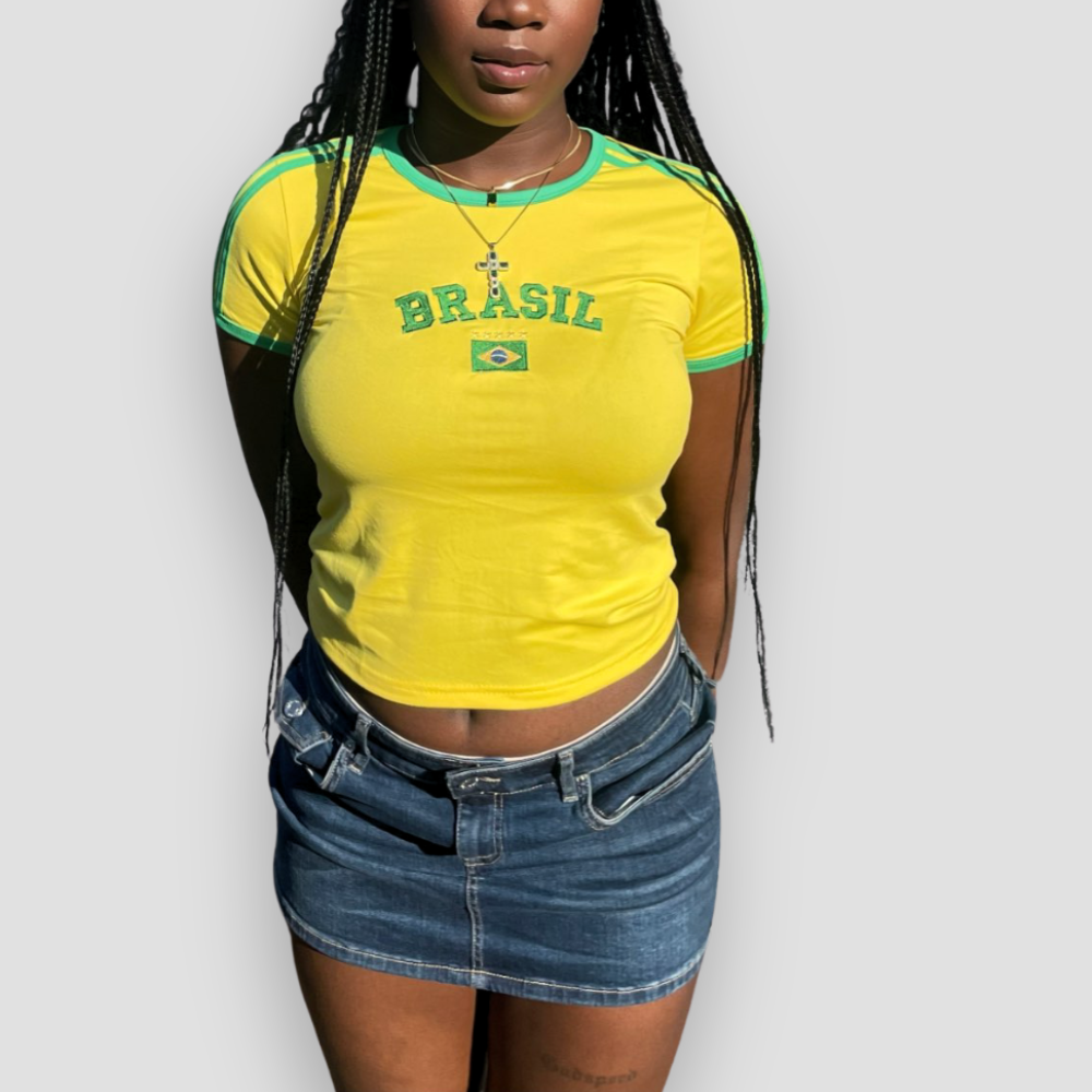 Badhie | Women’s Brasil Cropped Tee