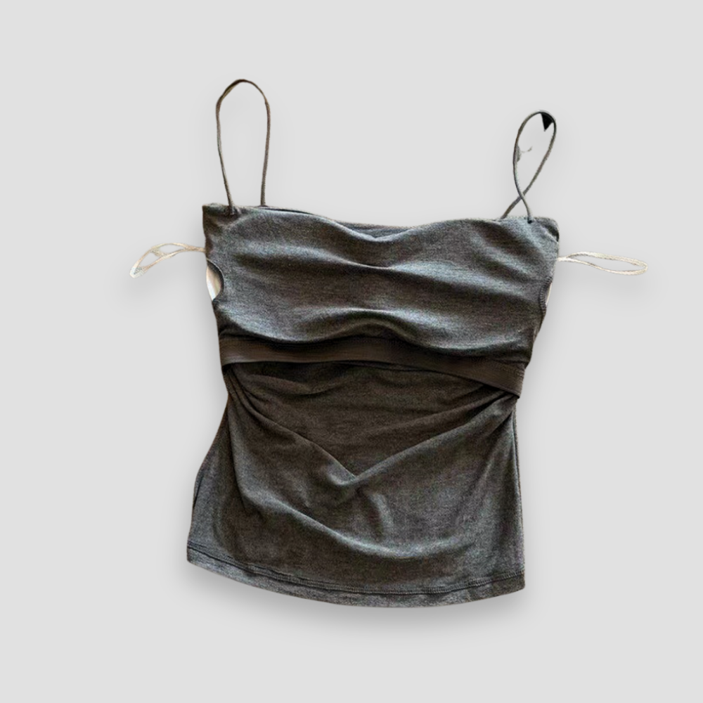 Badhie | Women’s Micro Ruched Strap Padded Top