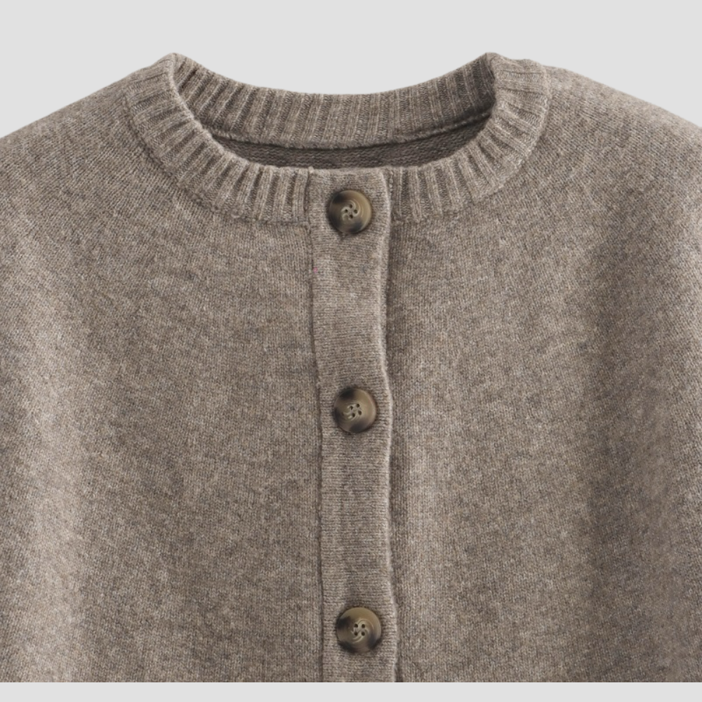 Badhie | Women’s Double-Layer Knit Cape Cardigan