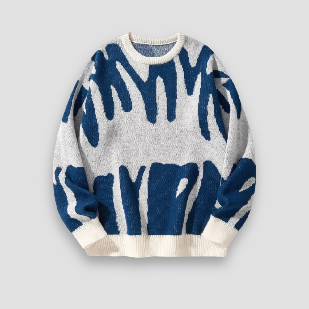 Badhie | Women’s Jumper Abstract Pattern Knit Sweater