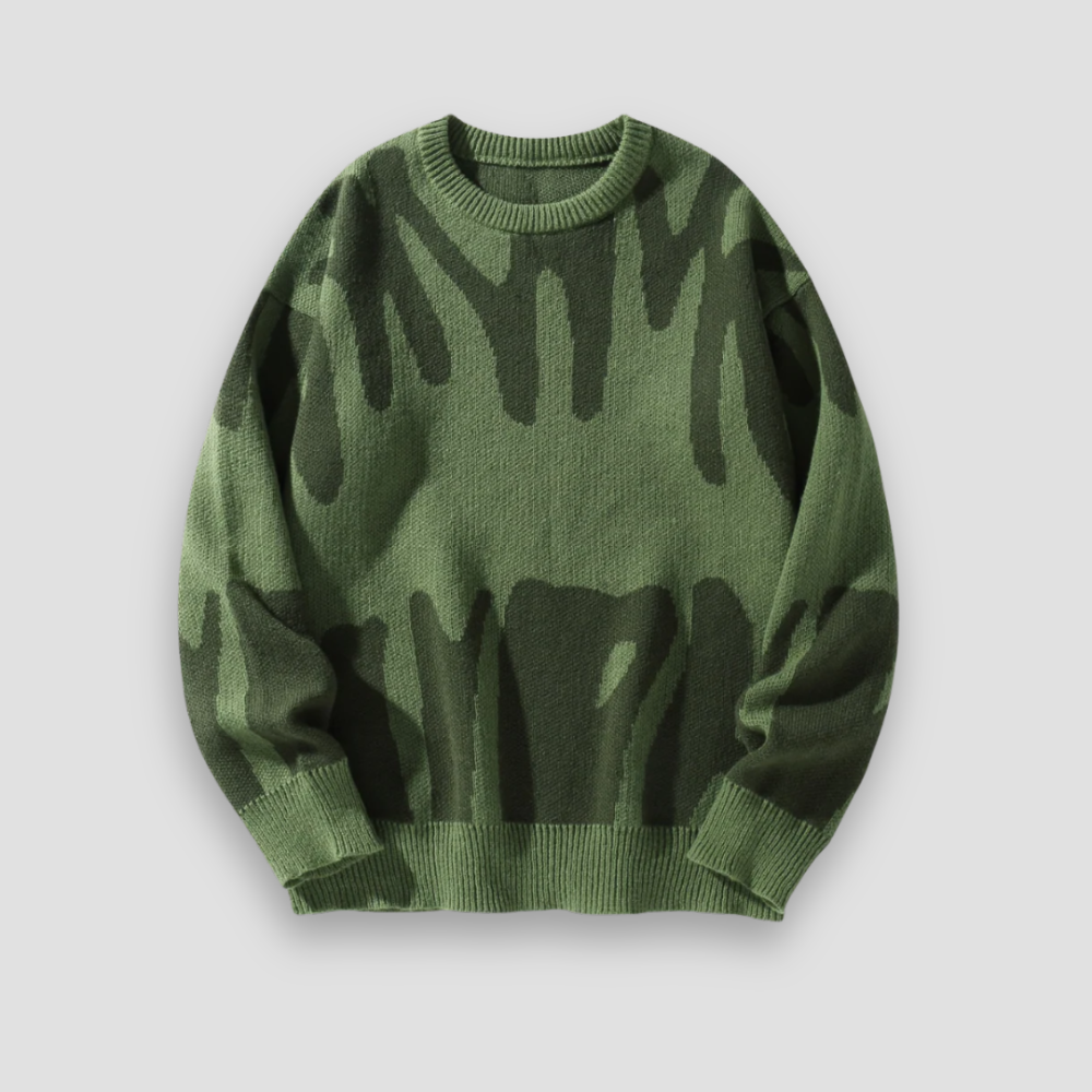 Badhie | Women’s Jumper Abstract Pattern Knit Sweater