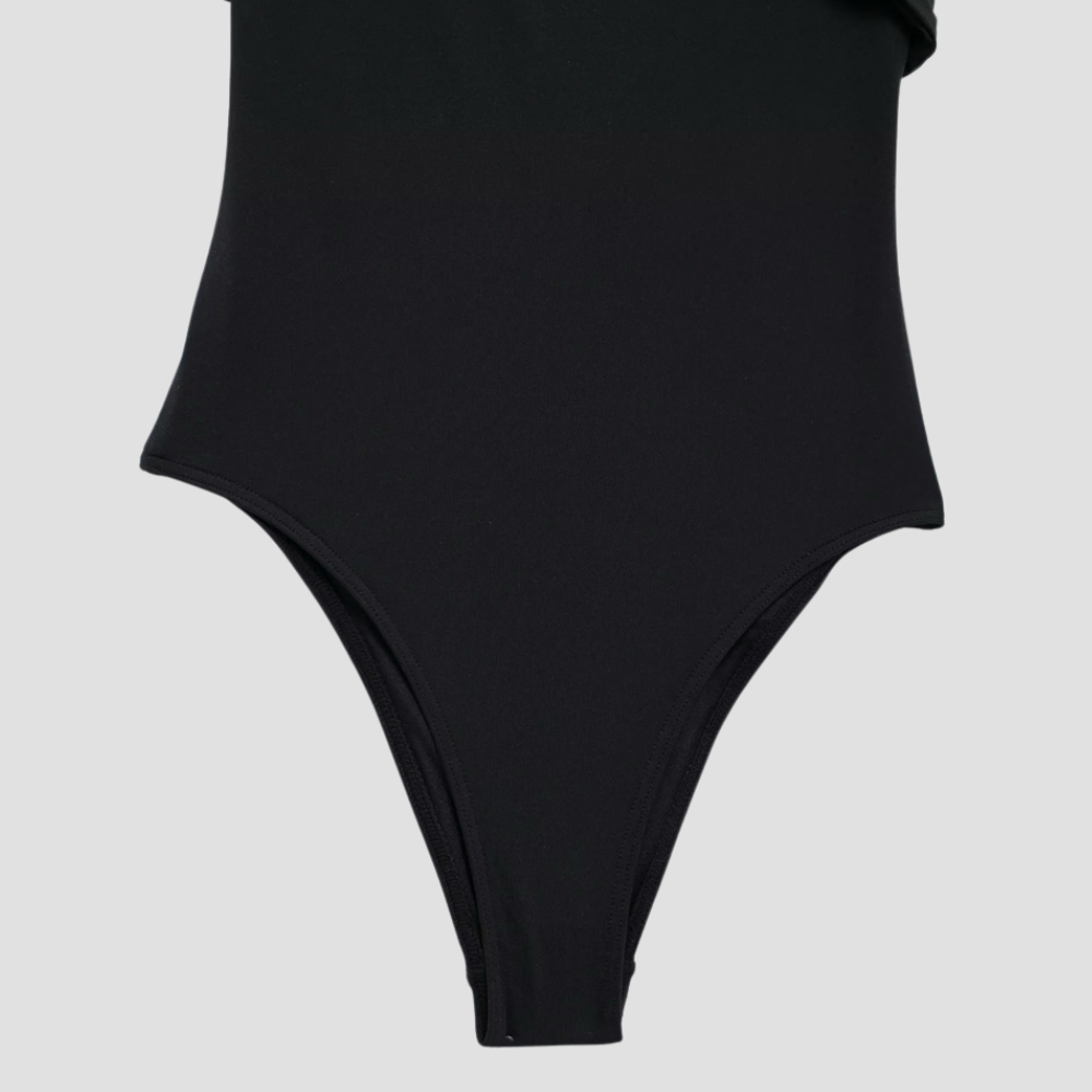 Badhie | Women's Luxe Bow Bodysuit with Gold Hardware