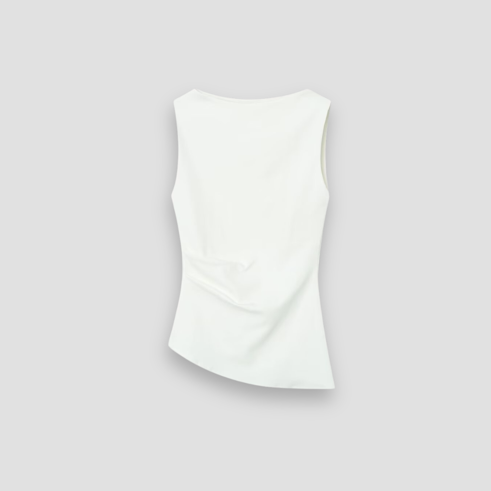 Badhie | Women’s Asymmetric Sculpt Knit Tank Top