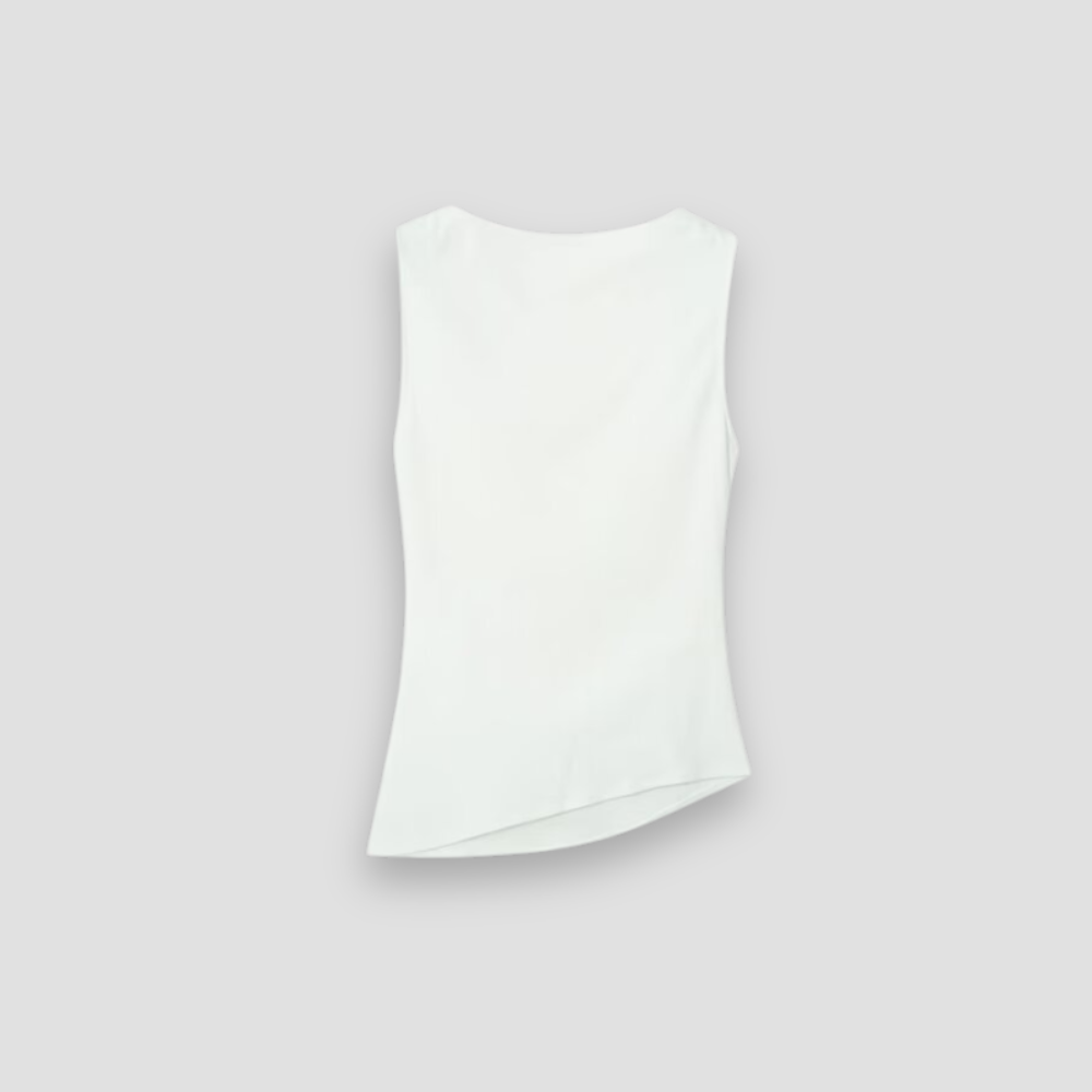 Badhie | Women’s Asymmetric Sculpt Knit Tank Top