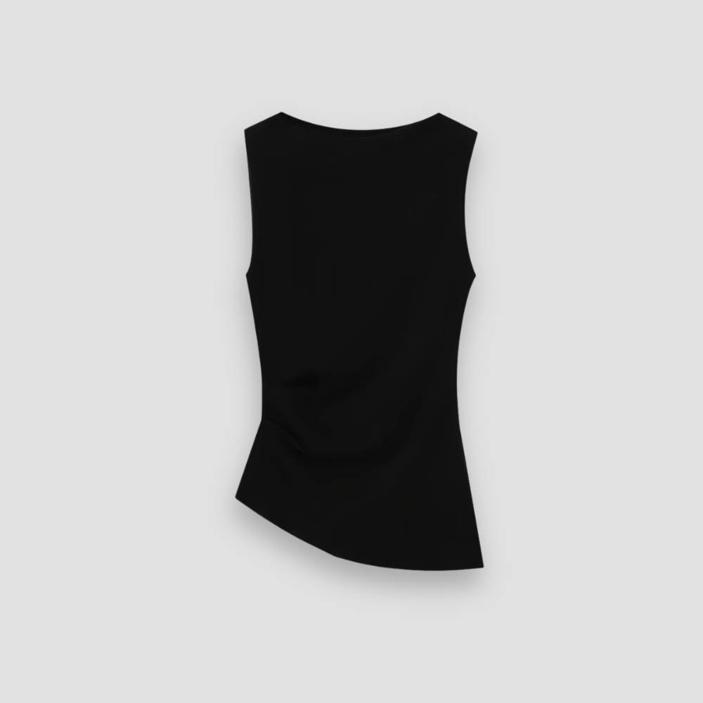 Badhie | Women’s Asymmetric Sculpt Knit Tank Top