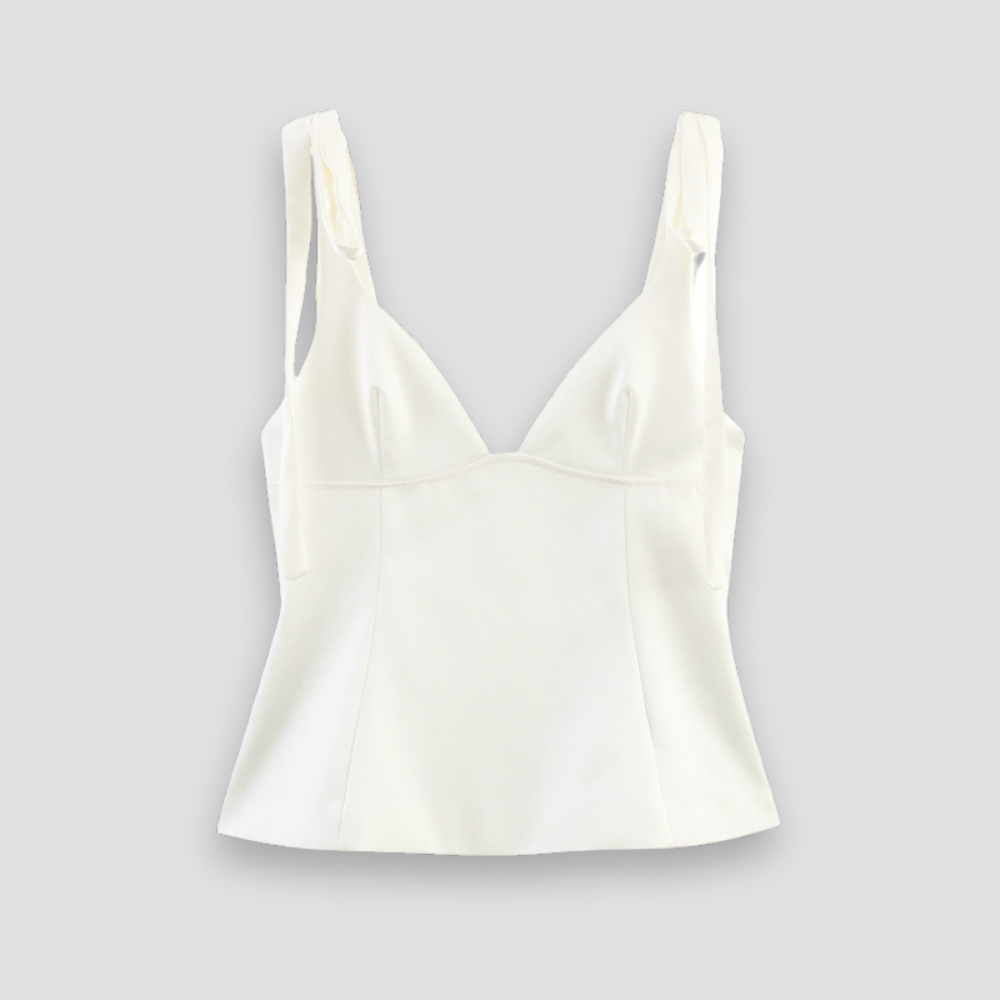 Badhie | Women’s Tie-Strap Bow Corset Cami Top