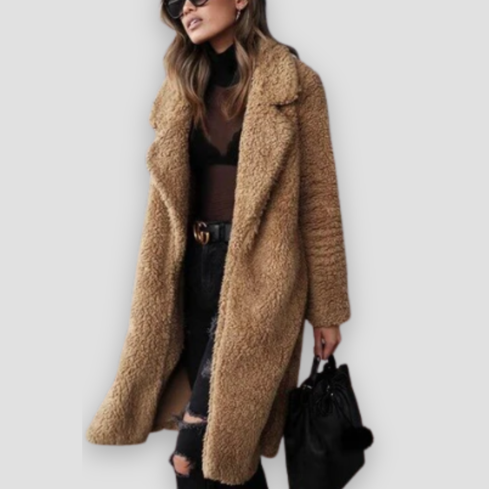 Badhie | Women’s Long Winter Teddy Fleece Coat