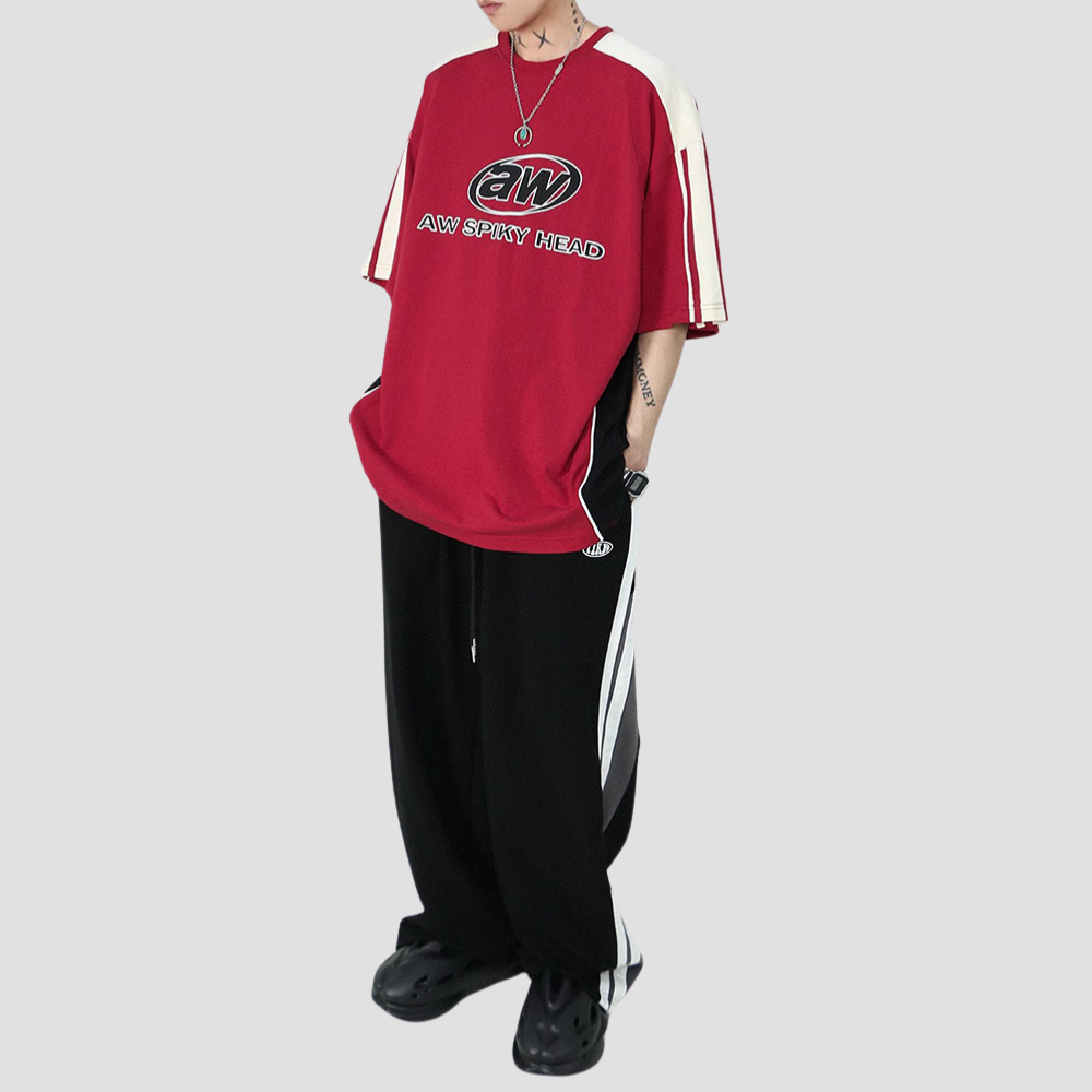 Badhie | Women's Oversized Streetwear Varsity T-Shirt