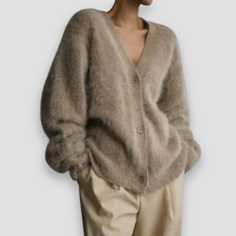 Badhie | Women’s Soft Fluffy Knit Cardigan