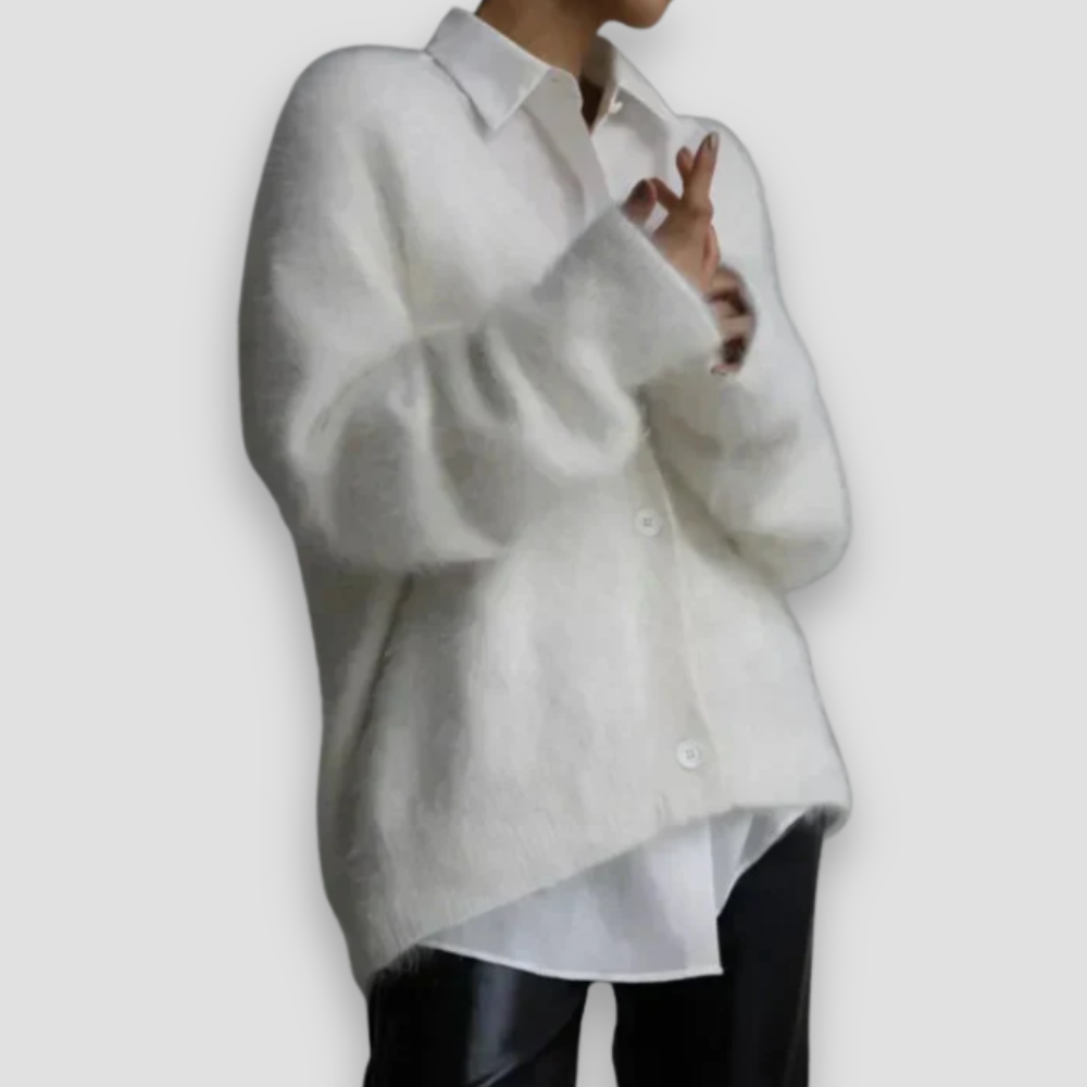 Badhie | Women’s Soft Fluffy Knit Cardigan