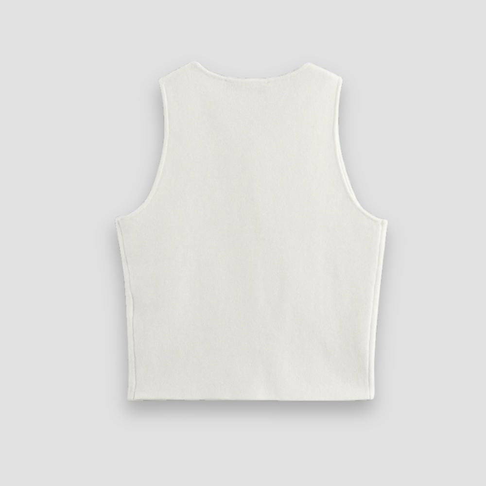 Badhie | Women’s Minimalist Button-Front Knit Vest