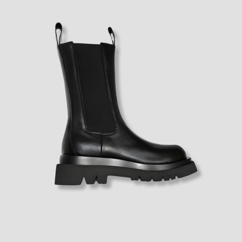 Badhie | Women’s Black Boots Classic Leather Chelsea Slip-On Boots