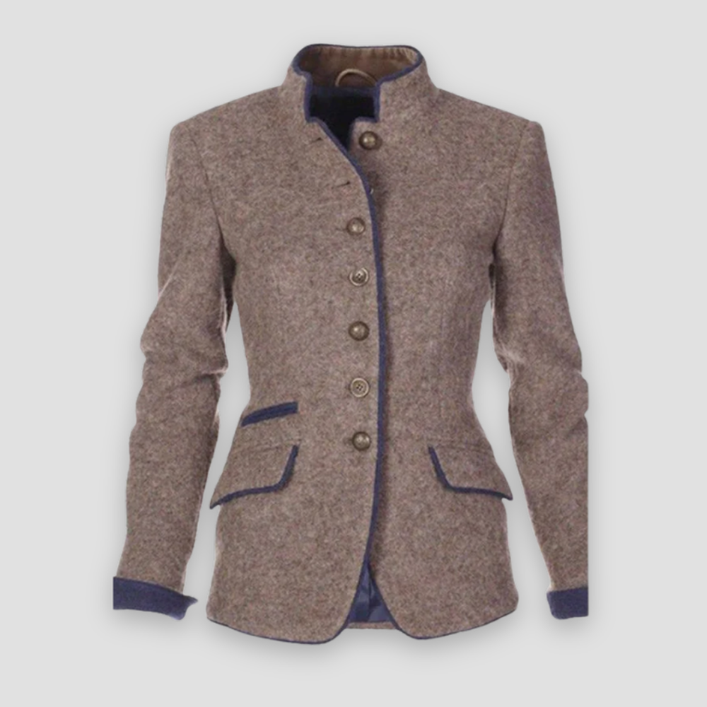Badhie | Women’s Winter Jacket Tailored Wool Military Blazer