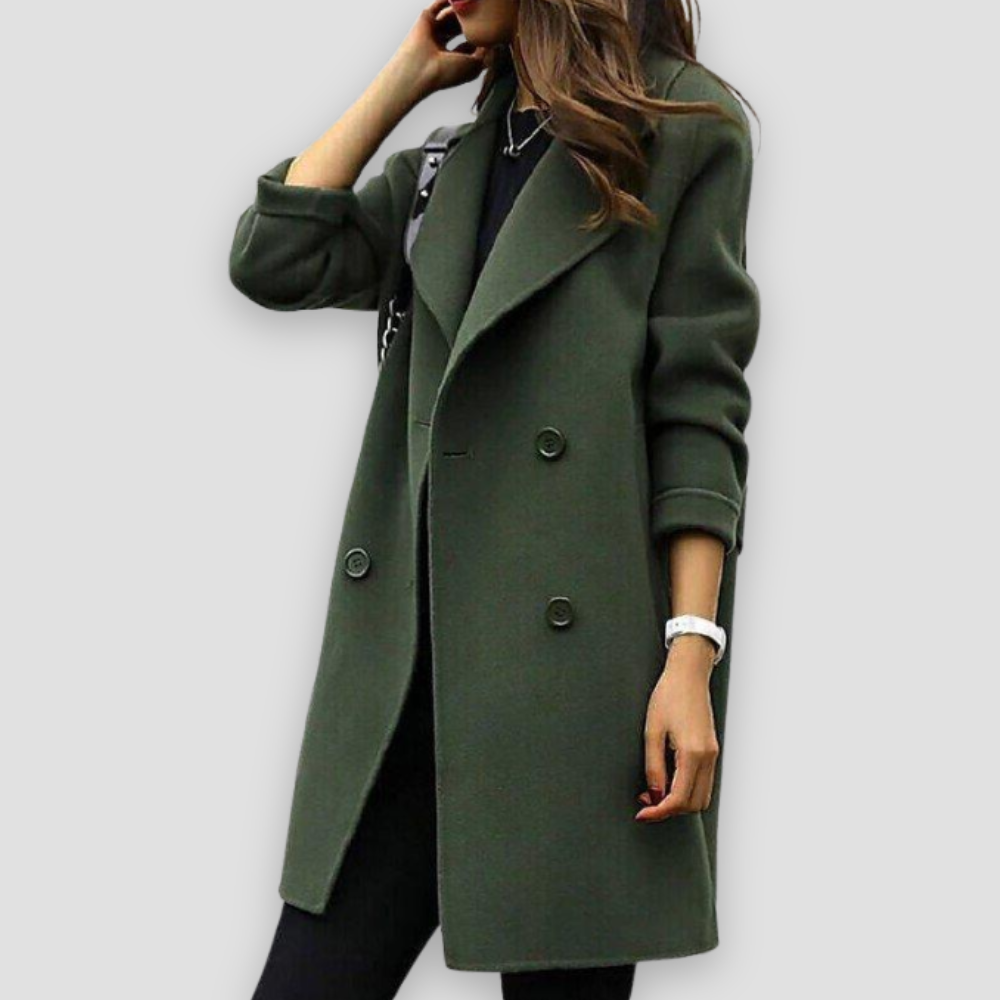 Badhie | Women’s Classic Double-Breasted Wool Coat