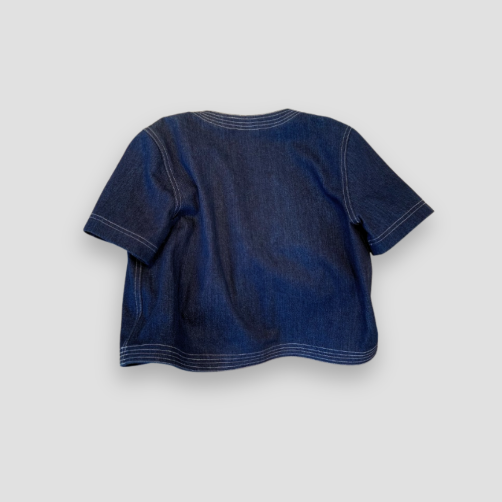 Badhie | Women’s Chic Short-Sleeve Denim Jacket