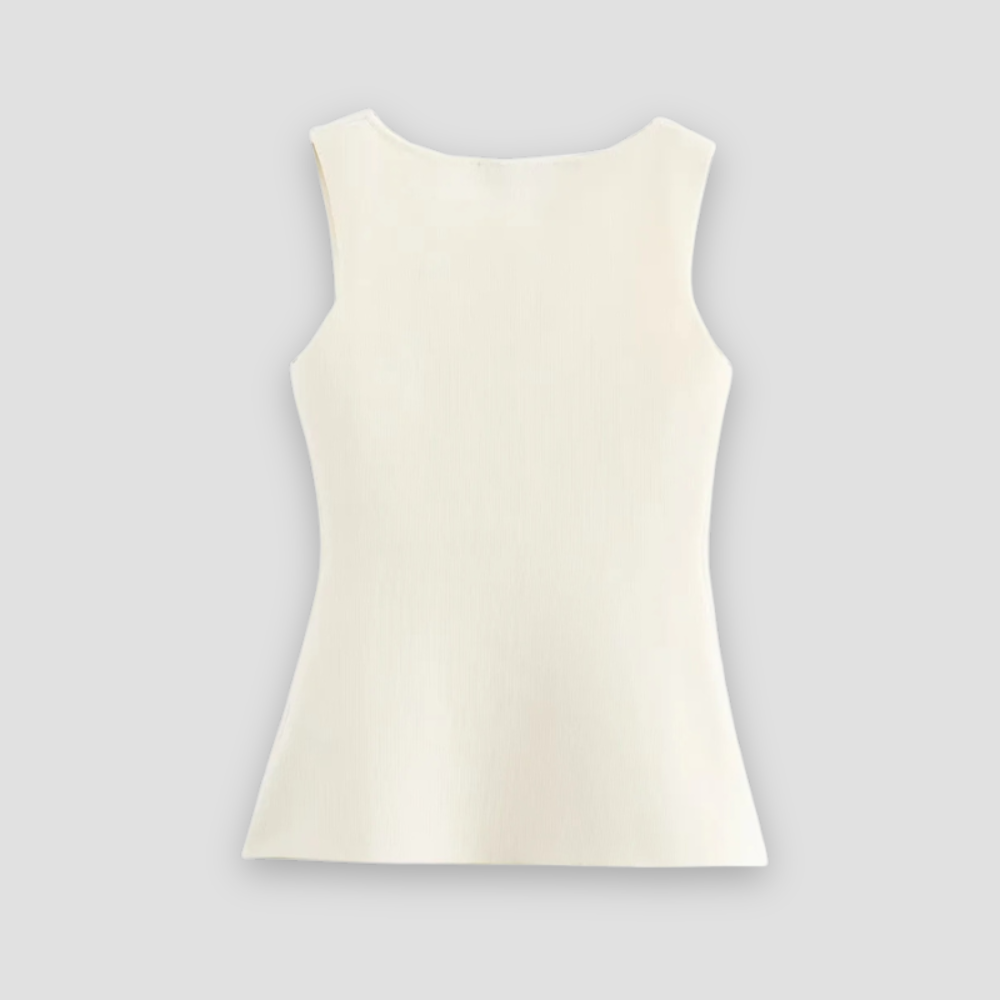 Badhie | Women’s Sleeveless Button-Down Knit Top