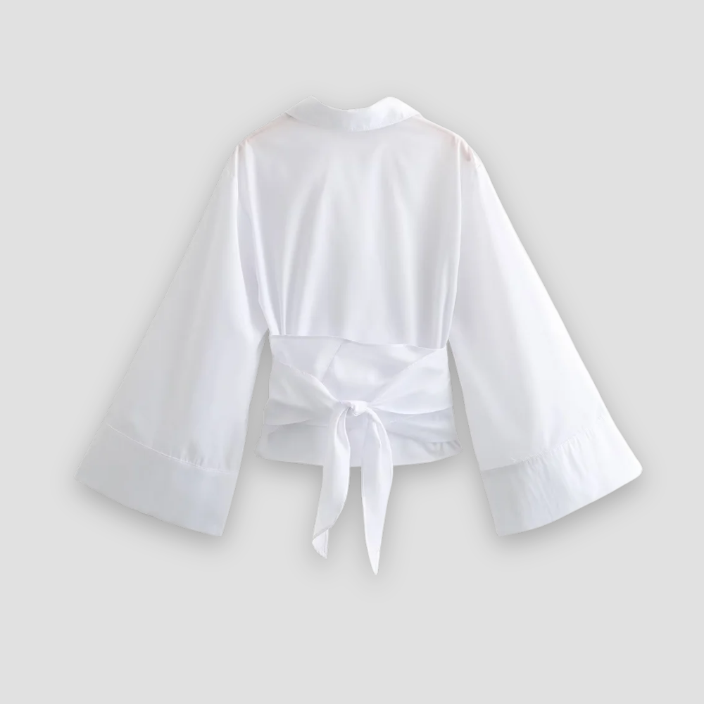 Badhie | Women’s Wide Sleeve Wrap Blouse