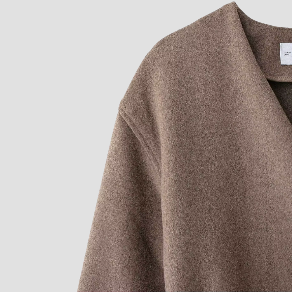 Badhie | Women’s Minimalist Wrap Belted Long Sleeve Jacket