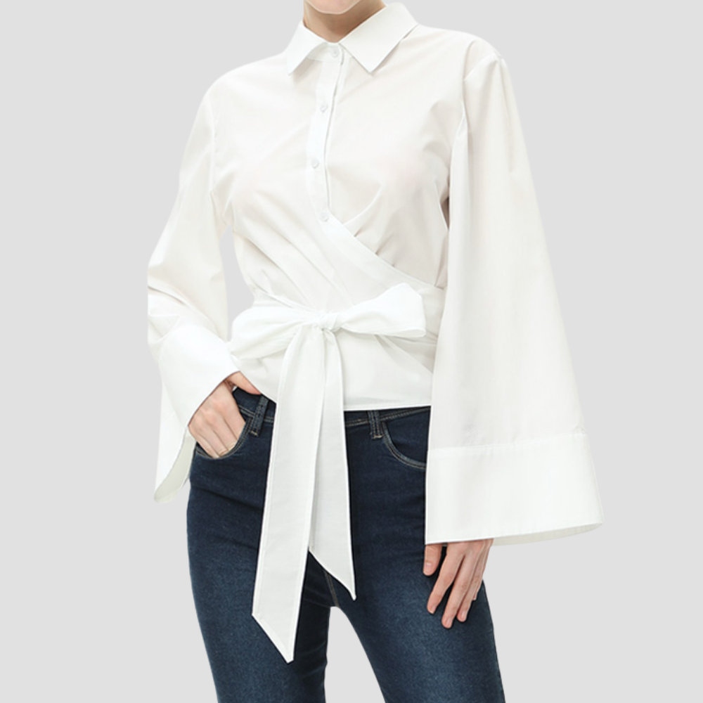 Badhie | Women’s Wide Sleeve Wrap Blouse