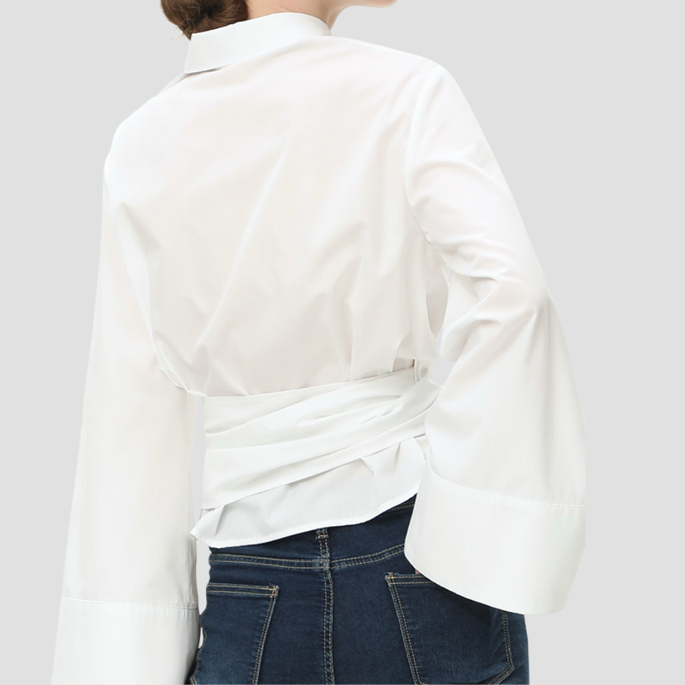 Badhie | Women’s Wide Sleeve Wrap Blouse