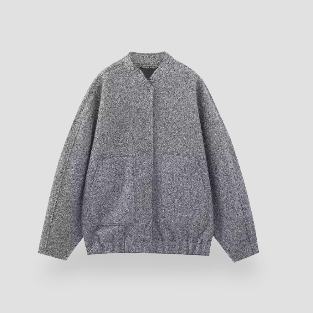 Badhie | Women's Oversized Pockets Long Sleeve Bomber Jacket
