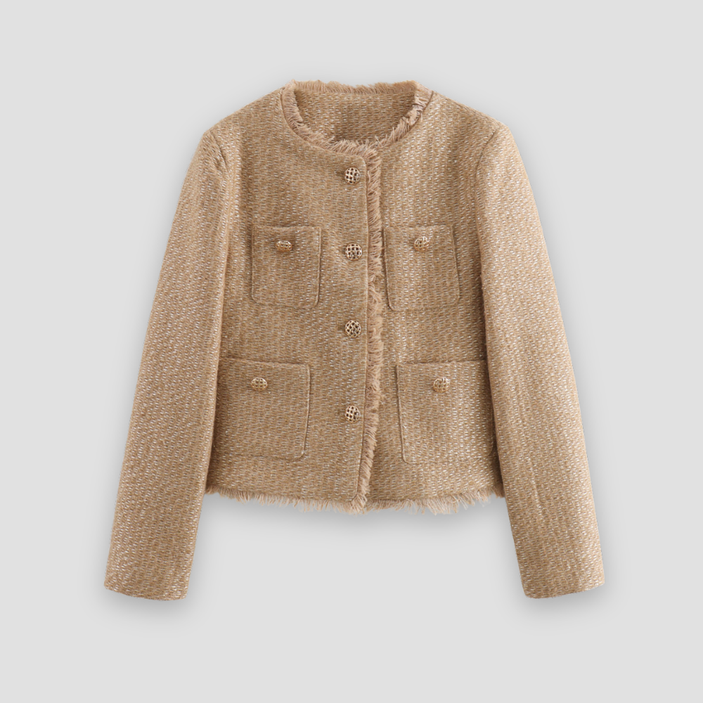 Badhie | Women’s Tweed Button-Up Jacket