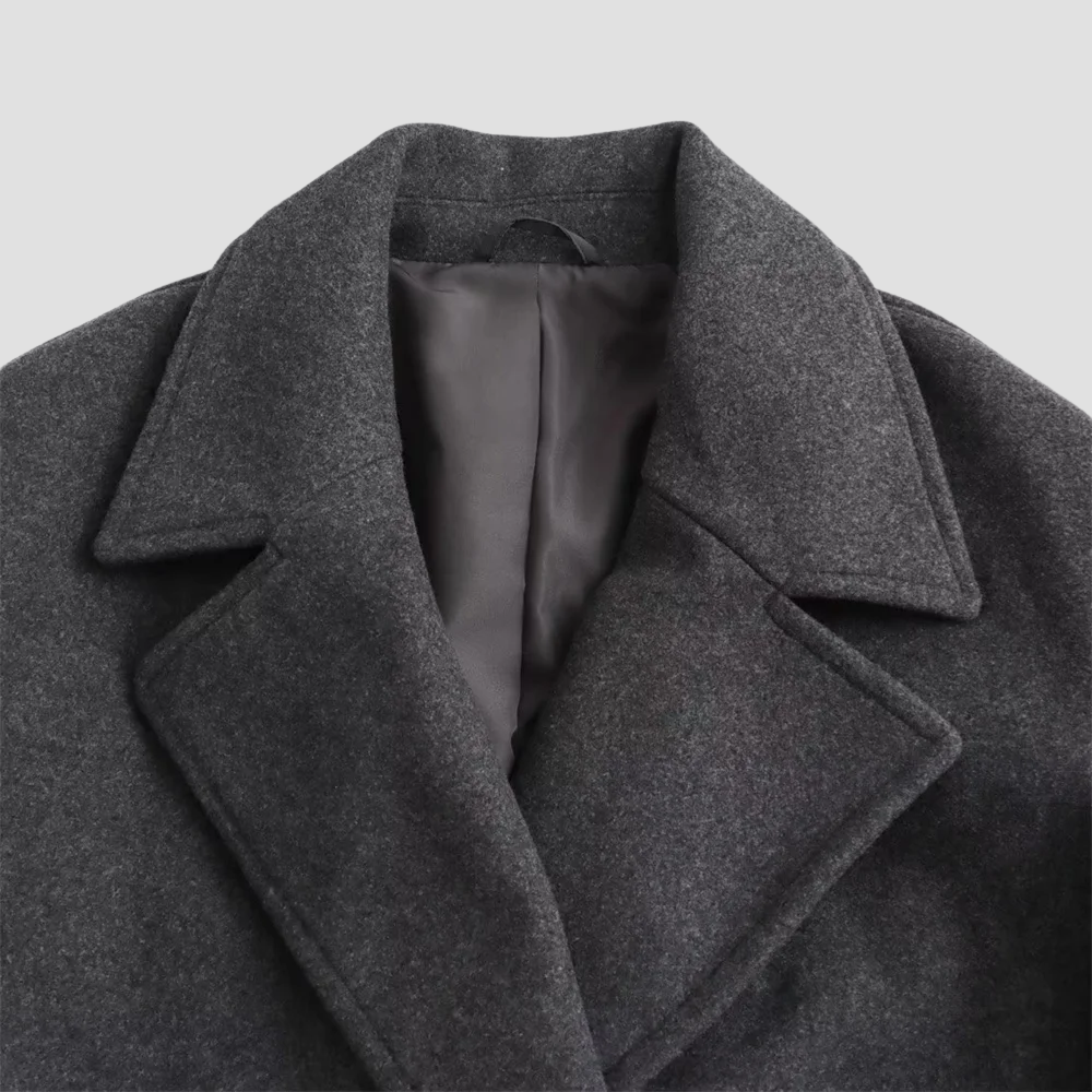 Badhie | Women's Double-Breasted Oversized Coat