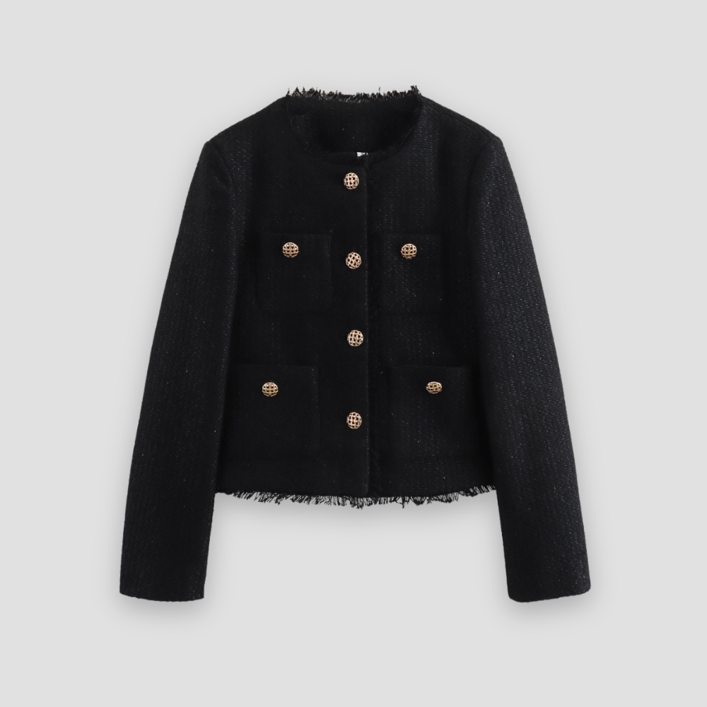 Badhie | Women’s Tweed Button-Up Jacket