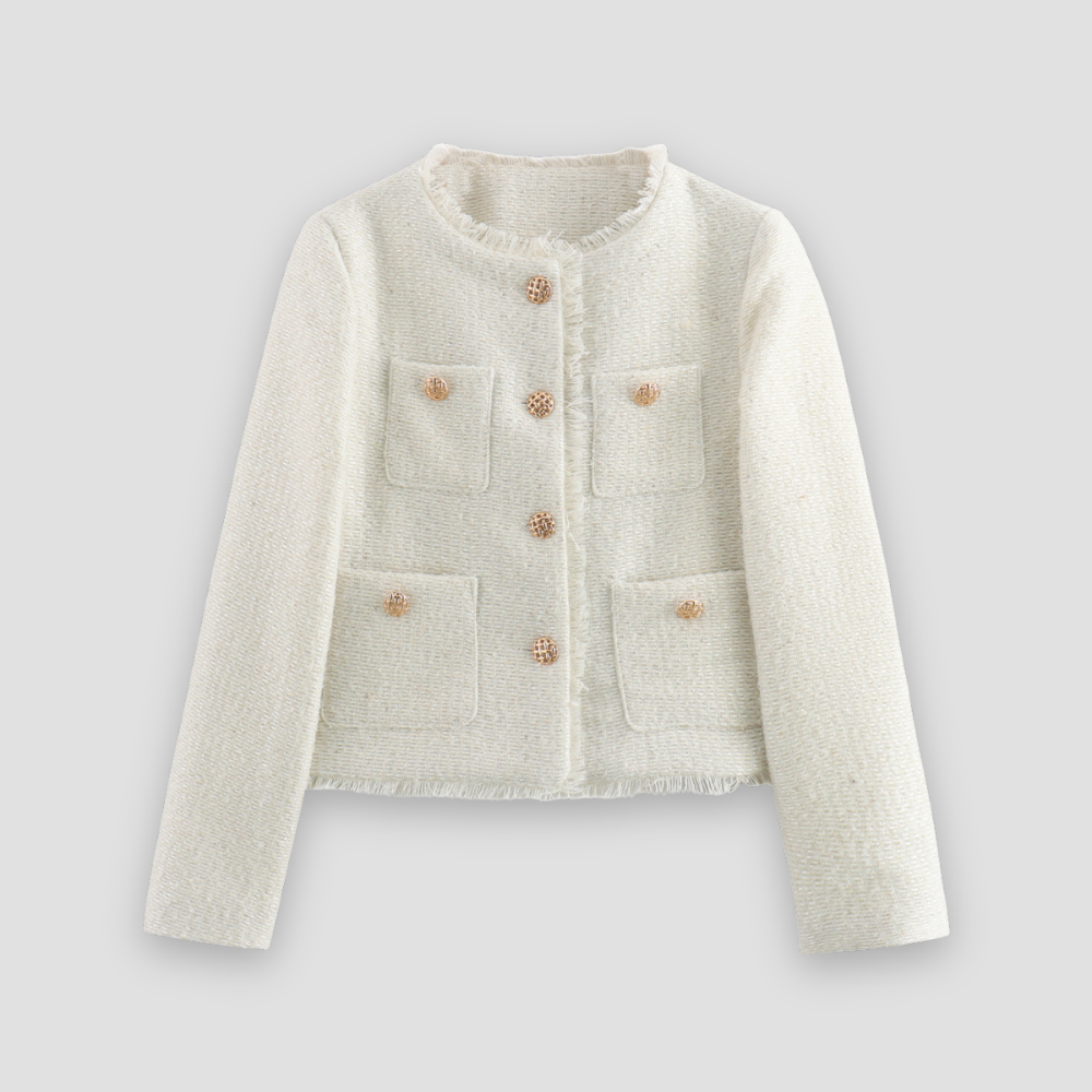 Badhie | Women’s Tweed Button-Up Jacket