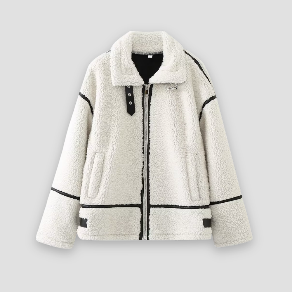 Badhie | Women’s Sherpa Contrast Trim Jacket