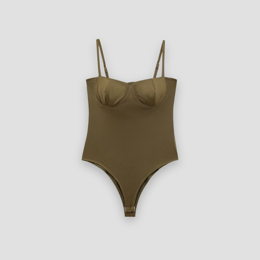 Badhie | Women’s Satin Tight Fitting Bodysuit