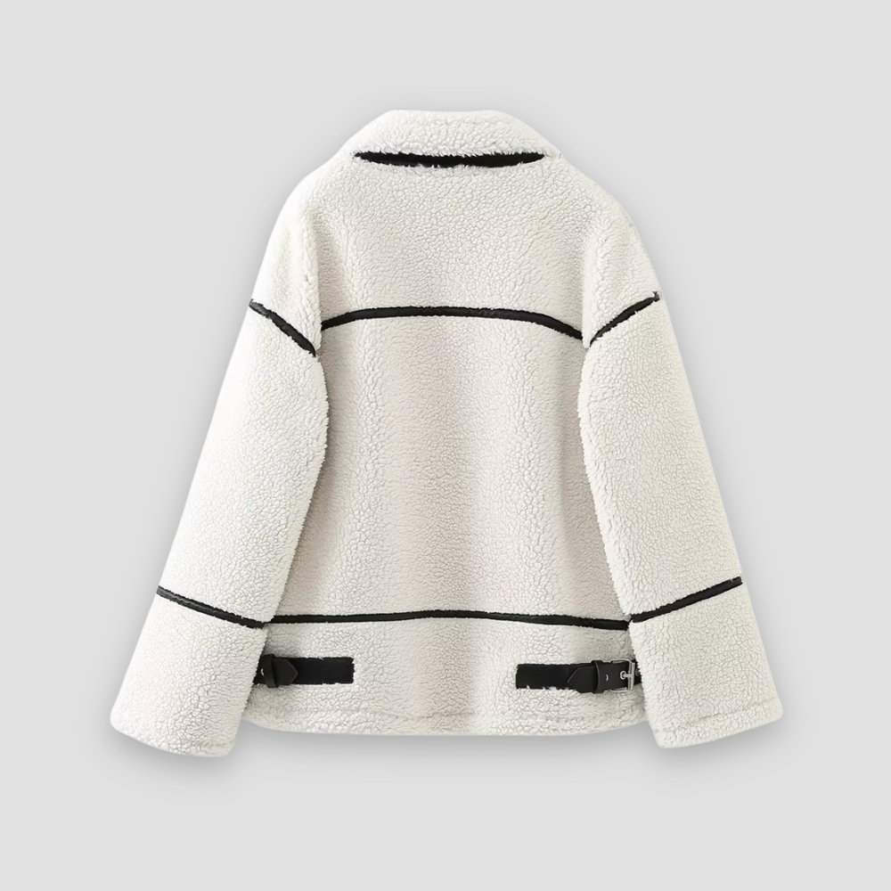 Badhie | Women’s Sherpa Contrast Trim Jacket