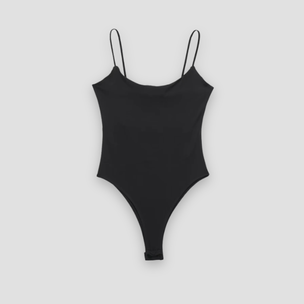 Badhie | Women’s Spaghetti Strap Scoop Neck Bodysuit