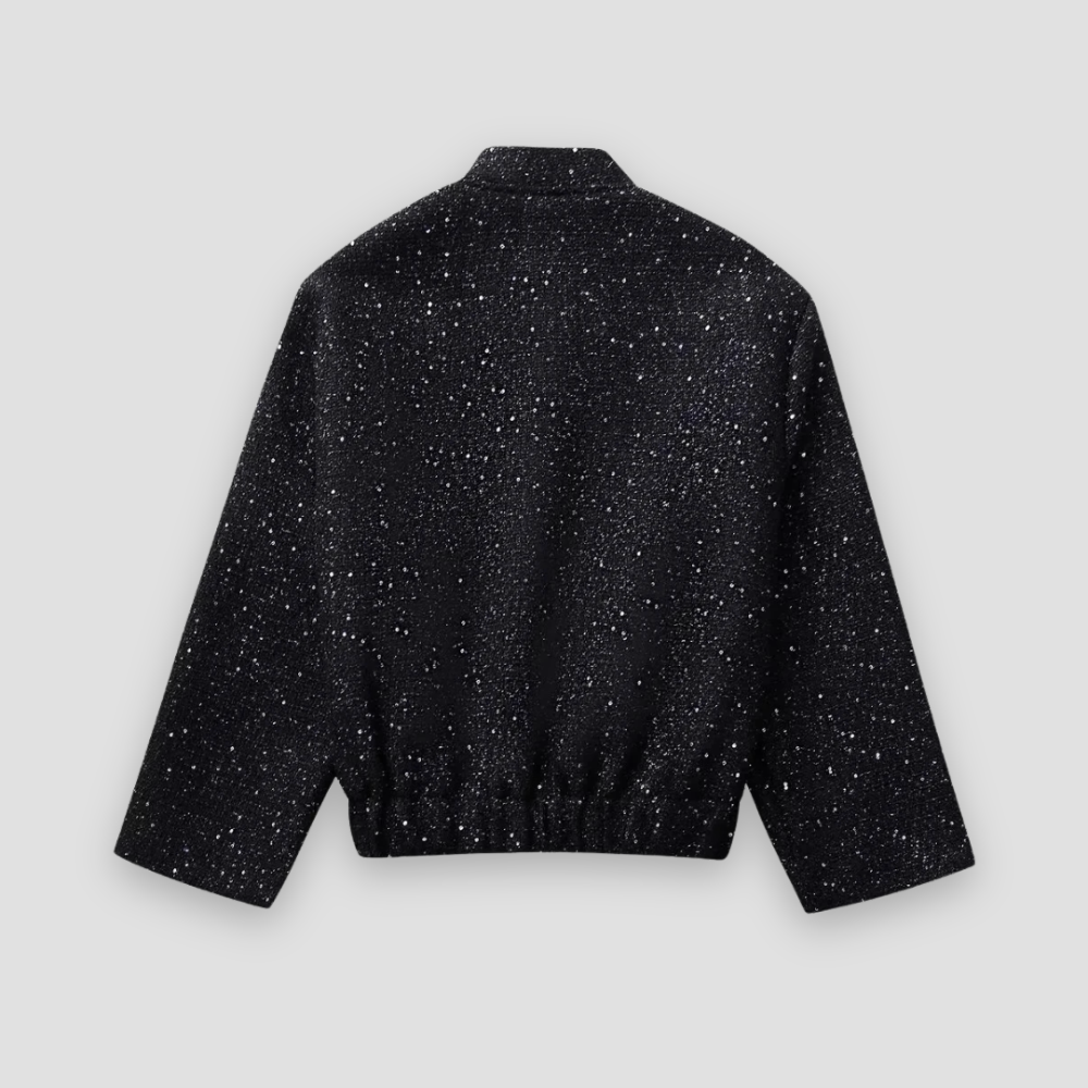 Badhie | Women’s Sparkle Tweed Bomber Jacket
