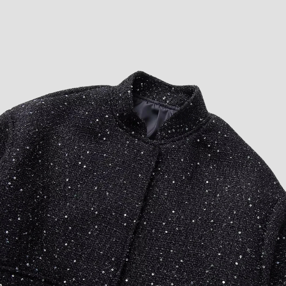 Badhie | Women’s Sparkle Tweed Bomber Jacket
