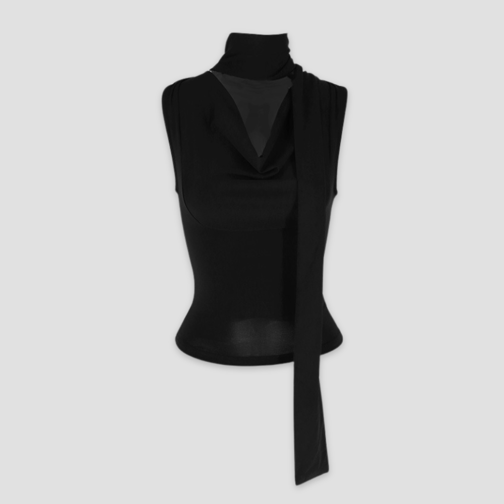 Badhie | Women's Sleeveless Scarf Wrap Halter Top