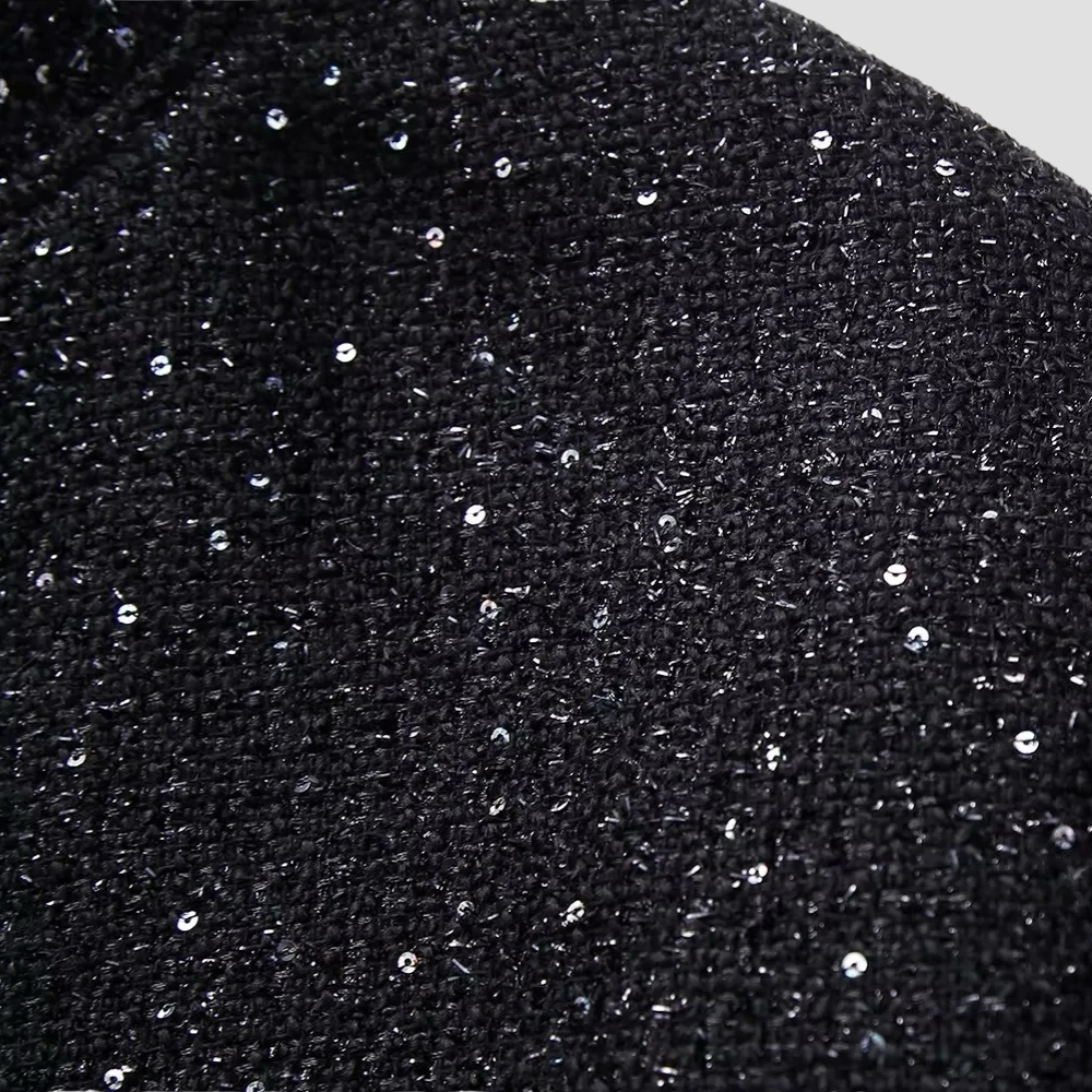 Badhie | Women’s Sparkle Tweed Bomber Jacket