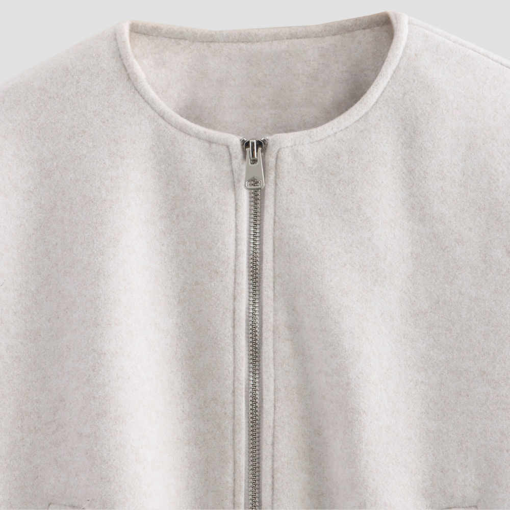 Badhie | Women’s Oversized Cropped Zip Jacket