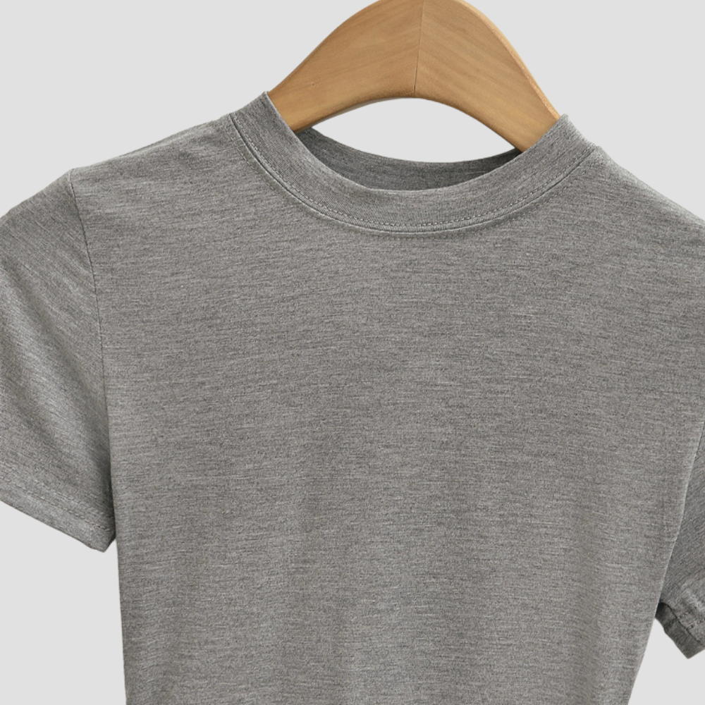 Badhie | Women's Soft Basic Essential Fitted Stretch T-Shirt